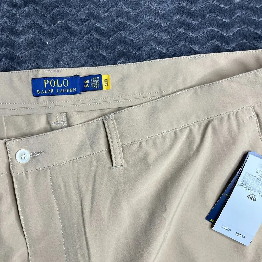Polo Ralph Lauren Shorts Mens 44 Beige Chino Lightweight Performance NWT
